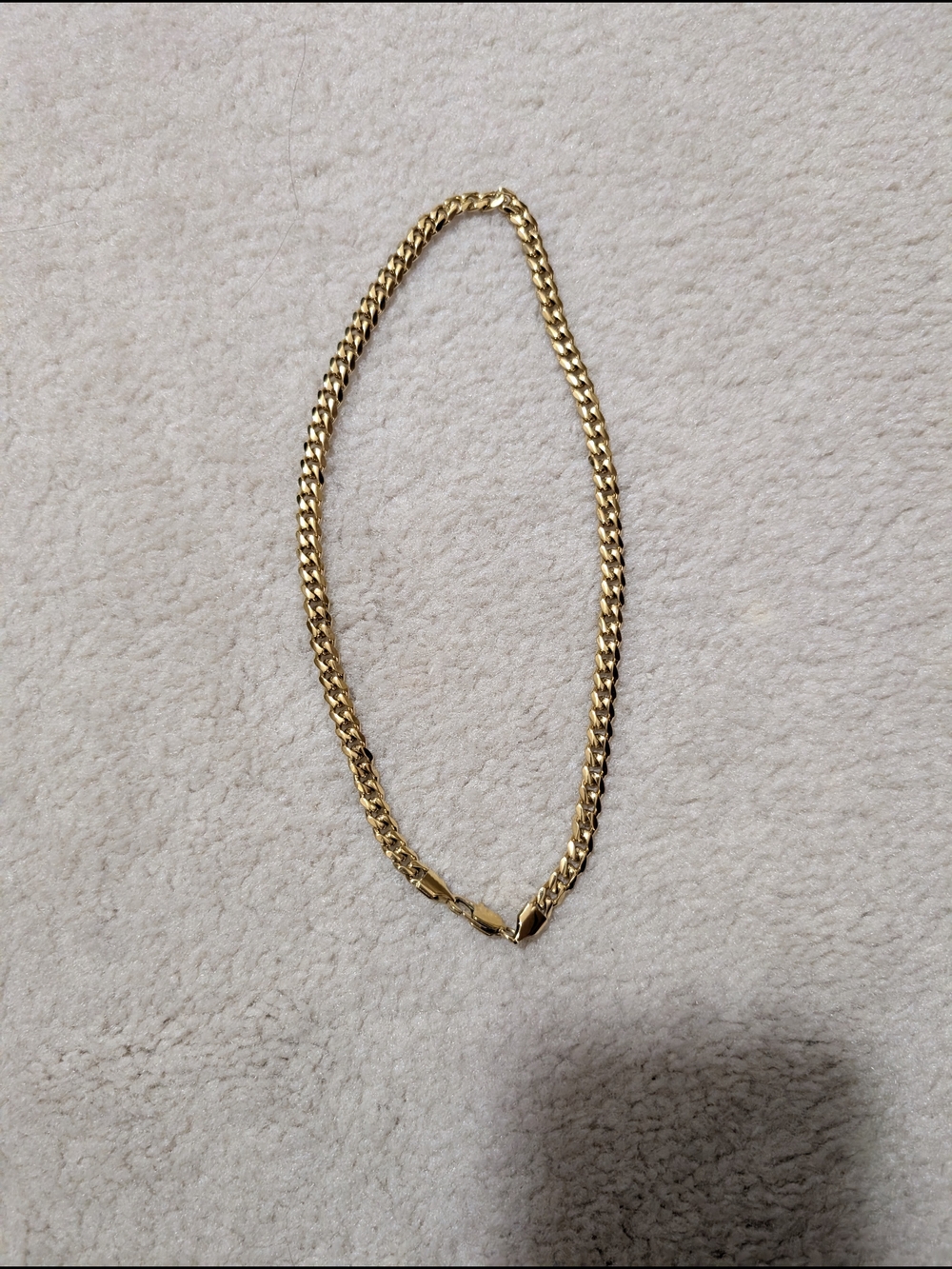 Gold Tone Cuban Link Necklace - Women Jewelry